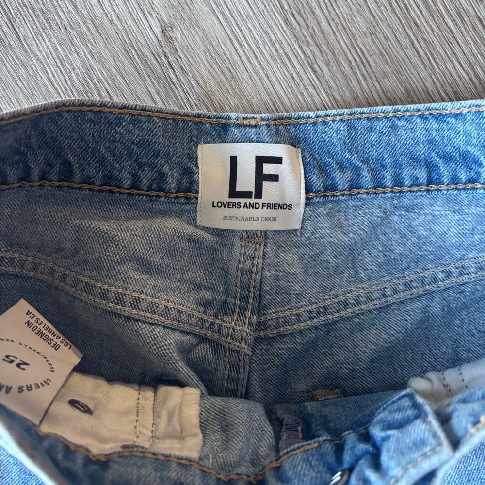 LOVERS AND FRIENDS LENNON SUPER HIGH RISE LOOSE WIDE LEG JEANS - Picture 8 of 9